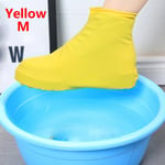 S/m/l Latex Rain Shoes Overshoes Boot Yellow M