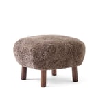 &Tradition - Little Petra Pouf Sheepskin Sahara 17mm/Walnut