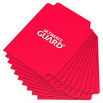 Ultimate Guard - Lot de 10 intercalaires de Taille Standard, Rouge