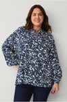 Ellos Plus collection - Blus med ballongärm - Blå