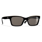 CHANEL Square Sunglasses CH5417 Black/Beige