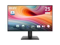 Msi Pro Mp251 E2, 62,2 Cm (24.5"), 1920 X 1080 Pixlar, Full Hd, Led, 4 Ms, Svart