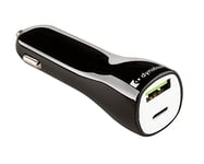 Chargeur De Voiture Dynabook - Chargeur USB-C 45W - Chargeur De Téléphone Multifonctionnel pour La Voiture - Câble De Charge USB-C Inclus - Vitesse De Charge Ultra-Rapide