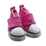 lidahaotin 1 Pair 5cm Doll Canvas Shoes Seakers Doll Toy Footwear Sports Tennis Shoes Children Gift Toys rose Red