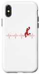 Coque pour iPhone X/XS Basketballer Heartbeat Pulse EKG Ballon de basket