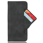 EIDERWOOD OnePlus 13 Fodral i Konstläder med Stativfunktion och Extra Korthållare - Svart
