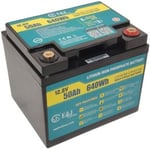 E&J Litiumbatteri 12V 50Ah m/ värme & Bluetooth
