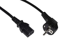 LINK LKSK01 Câble d'alimentation 1 m Fiche Tédécale 90 degrés - Prise IEC Femelle