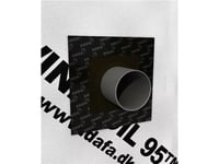 Dafa Airvent Uv / Radon Kabelkrage 195X195mm För Tätning Av Undertak Och Vindskydd. Märkning För Ø80mm Burk Och Ø7-Ø22mm Kabel.