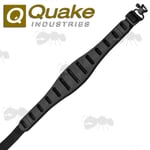Quake The Claw QD Swivel Rifle  Shotgun Sling in Black QR SURE GRIP PAD +Swivels