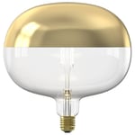 Globlampa Ø220 LED Toppförspeglad Guld 360lm E27 1800K Dim