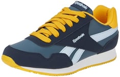 Reebok Royal Classic Jogger 3.0 Sneaker, Vector Navy/Hoops Blue F23/Team Yellow F23, 11.5 UK