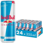 Red Bull Sugarfree -energiajuoma, 355 ml, 24-pack