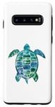 Coque pour Galaxy S10 Save The Turtles Tortue de mer Animaux Océan Tortue de mer