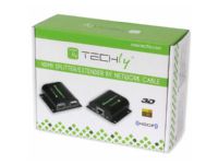 TECHly HDMI Extender with IR on Cat. 6 Cable - Sender og mottaker - video/lyd/infrarød-utvider - opp til 60 m