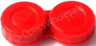 1 X Red Contact Lens Storage Case L+R Marked - UK Made
