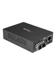 StarTech.com Gigabit Ethernet to SC Fiber Media Converter - 1000Base-SX - Multimode 550 m - fibermedieomformer - 10Mb LAN 100Mb LAN