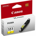 Genuine CLI-551 Canon Yellow CLI-551Y Ink Cartridges -PIXMA MX725 Printers BOXED