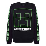 Minecraft Boys Creeper Face Sweatshirt