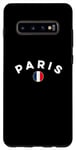 Coque pour Galaxy S10+ Maillot de football France Football 2024 Drapeau Coq I Love Paris
