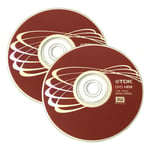2 TDK DVD+RW Discs ReWritable Blank in Sleeve 1-4x 4.7GB 120min Video Data Disc 