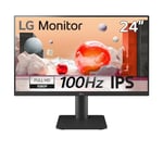 LG Standard 24MS550-B.AEU Ecran PC bureautique 24" - Dalle IPS résolution FHD (1920x1080), 5ms GtG 100Hz, NTSC 72% (CIE1931), inclinable, réglable en Hauteur