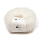 Silk Mohair Fluff 25 gr Fresh Milk white A777 Adlibris