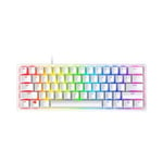 Razer Huntsman Mini - Mercury Edition 60% Optical Gaming Keyboard (Clicky Purple Switch) Frml Packaging