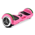 Hoverboard Self Balancing Hoverboard For Kids And Adults,Can Load 100KG, Maximum Speed 12KM/H, Maximum Mileage About 15KM (Color : Pink)