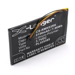 vhbw Li-Polymère batterie 2150mAh (3.7V) pour souris sans fil (mouse wireless) comme Razer PL325385