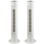Beldray 32 Inch Tower Fan Set of 2 Oscillating Portable Electric Cooler