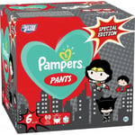Pampers Baby Dry Nappy Pants Dc Super Heroe Size 6, 60 Nappies, Limited Edition