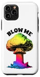 Coque pour iPhone 11 Pro Bombe atomique nucléaire arc-en-ciel Blow Me Sarcastic pour adulte Gay Pride