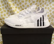 Adidas Originals NMD_R1. V2 Trainers HP9744 Men's Size 7uk White Black Rare New