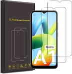 (2 Pack) Tempered Glass Screen Protector For Xiaomi Redmi A1