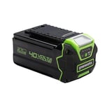 Greenworks 40V Battery. Original Greenworks 4Ah Powerful Lithium-Ion Battery for All Greenworks 40V Garden and Power Tools. Fast Charging, 3-Stage Level Control. 2 Year Warranty G40B4