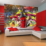 Fototapet - Graffiti monster - 200 x 154 cm - Standard