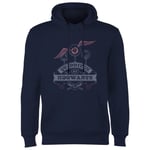 Harry Potter Quidditch At Hogwarts Hoodie - Navy - S - Navy
