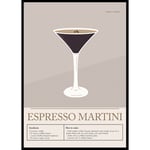 Gallerix Poster Espresso Martini Cocktail 5142-50x70