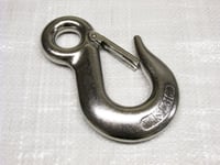 Eye Sling Hook with Latch Stainless Steel 6MM (Safety Chain Slip Marine)