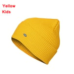 Warm Hat Beanie Cap Skullies Yellow Kids
