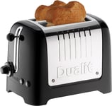 Dualit 2 Slice Lite Toaster | 1.1kW Toasts 60 Slices an Hour | Polished with | &