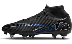 Nike Men's Zoom Superfly 9 Acad Sg-pro Ac Football Shoe, Black Blue Black Chrome Hyper Royal, 9.5 UK