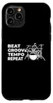 Coque pour iPhone 11 Pro Beat Groove Tempo Repeat