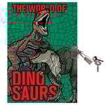 Dinosaurie Dagbok med Lås