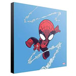 SEMIC Marvel Wooden Wall Art Spider-Man by Skottie Young 30 x 30 cm Posters