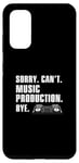 Coque pour Galaxy S20 Sorry Can't Funny Music Production Soundtrack Ingénieur audio