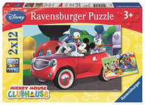 Ravensburger - Puzzle Enfant - Puzzles 2x12 p - Mickey, Minnie et leurs amis - Disney - Dès 3 ans - 07565
