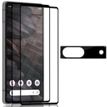 2-Pack Google Pixel 7A Skärmskydd & 1-Pack linsskydd - Härdat Glas 9H - Super kvalitet 3D