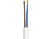 Ledare Rund, Pvc 3G0,75 Mm² Pklj Vit 300/300V Ring, Kabeldiameter 5,2-6,7 Mm